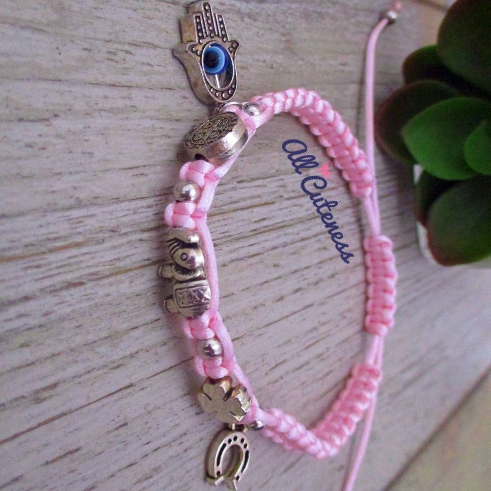 🎀 Pink Lucky Charm Bracelet - Picture 5 of 5